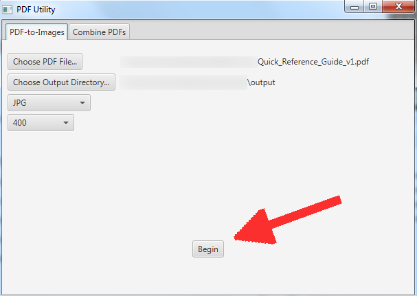 begin the conversion
